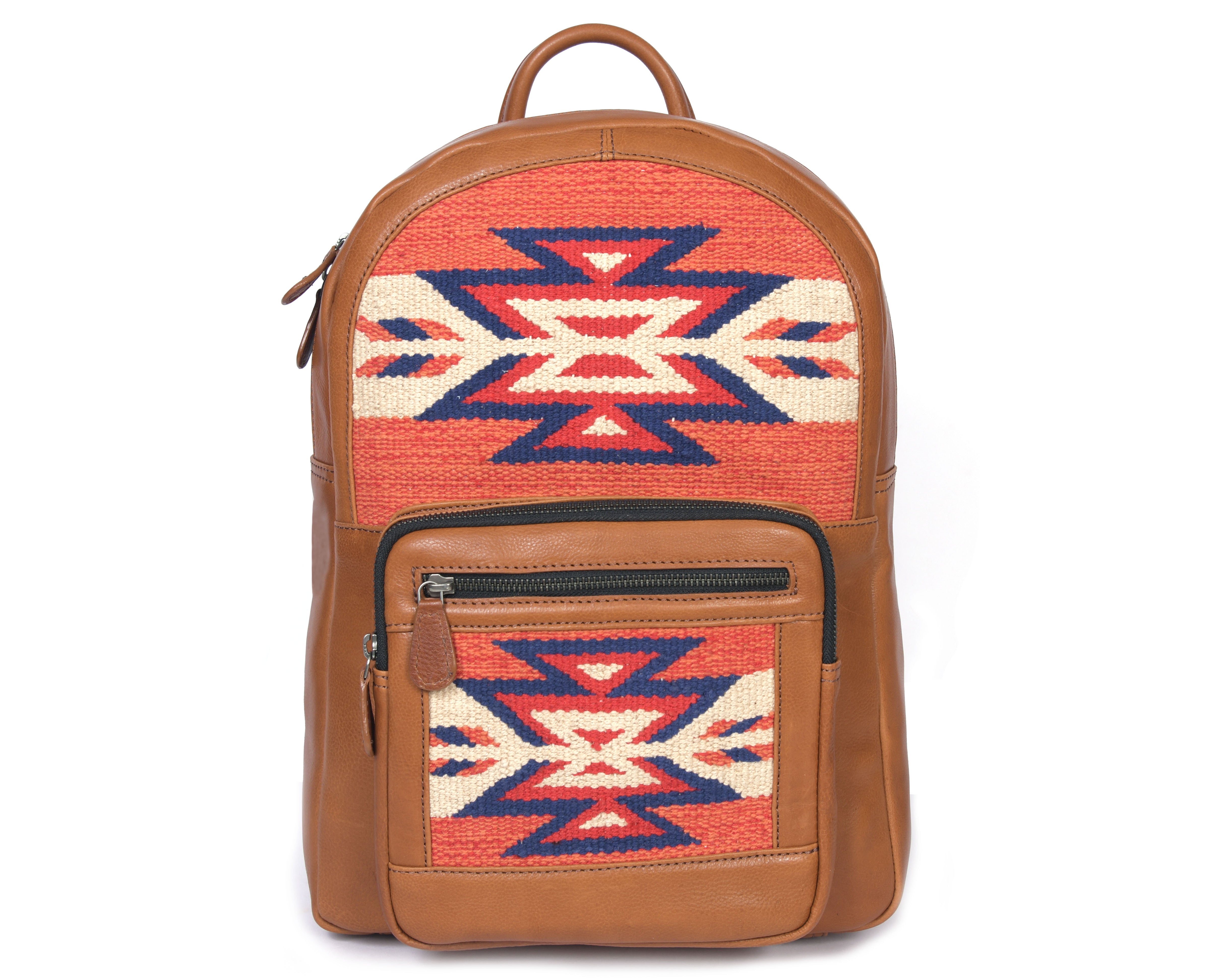 Leather Kilim Backpack