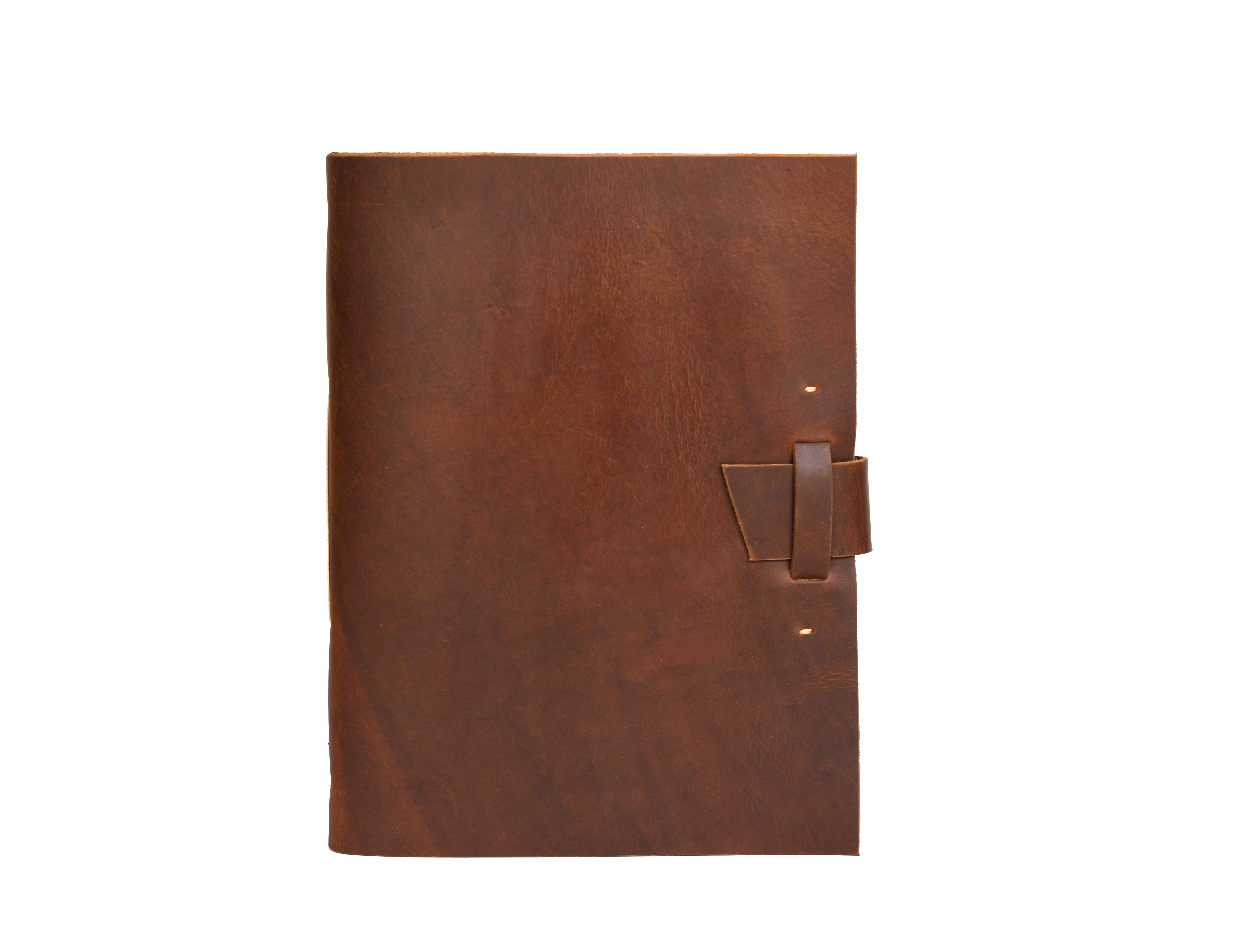 Genuine Top Grain Leather Sketchbook (11" X 8", 96 Pages)