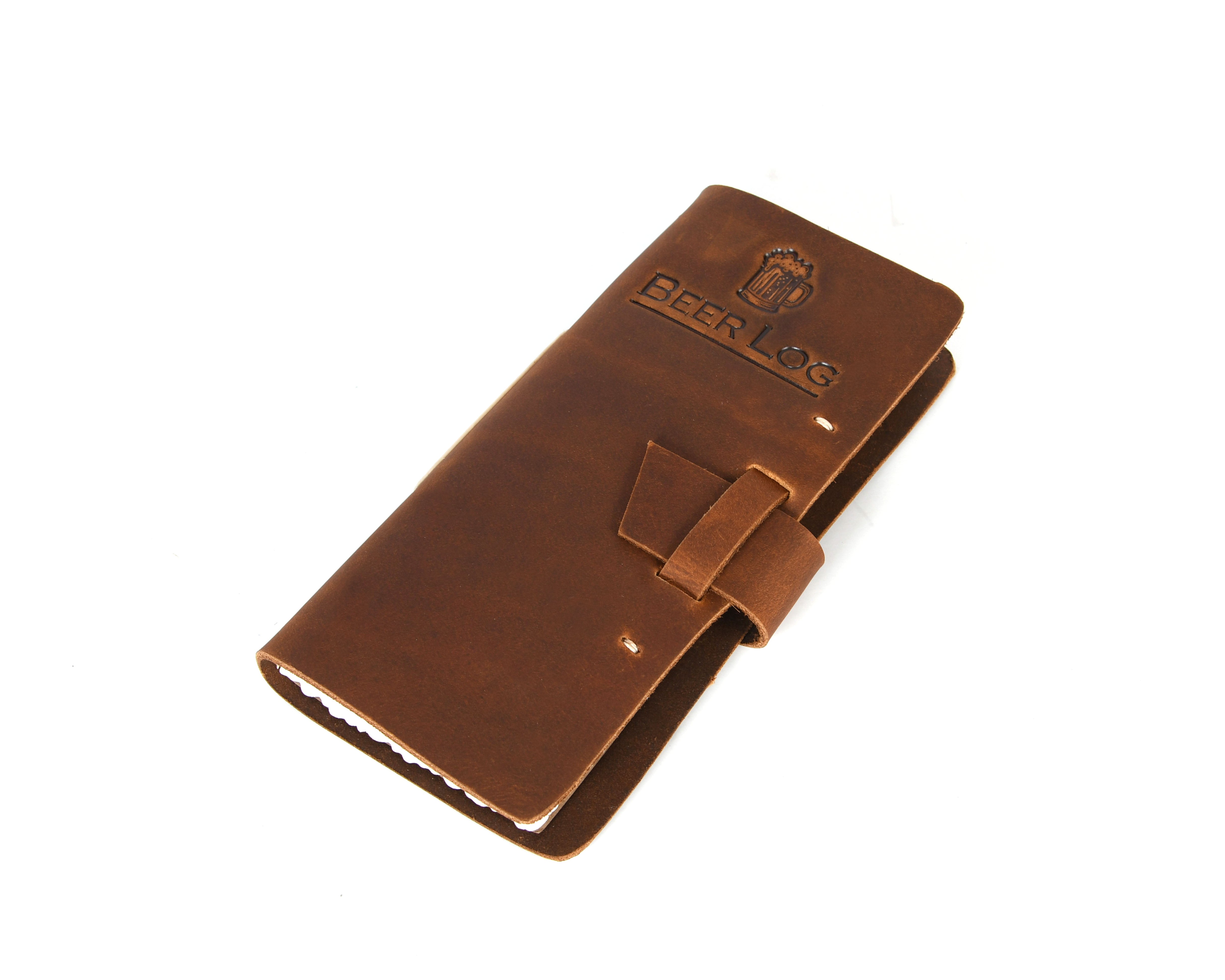 Genuine Leather Beer Logbook