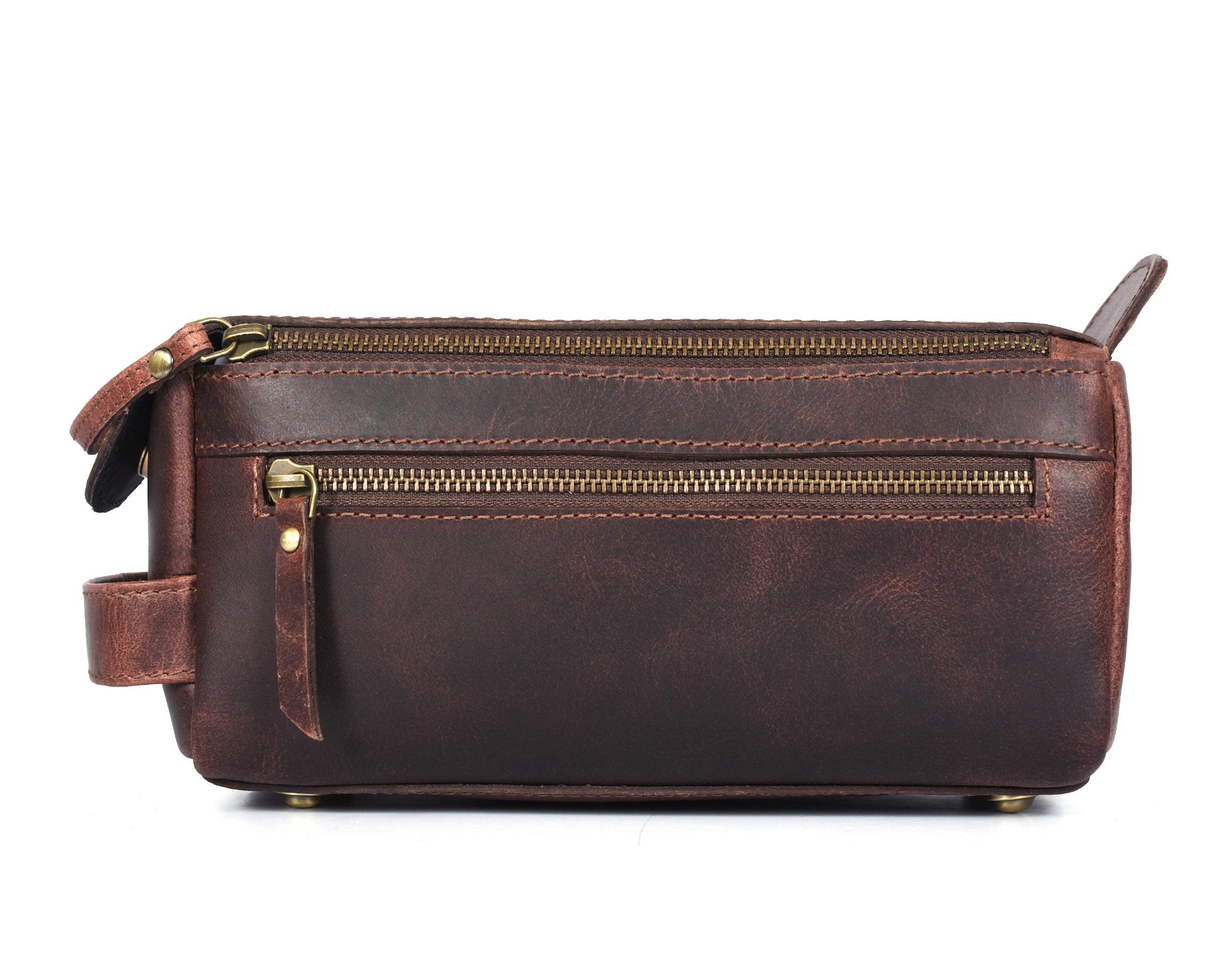 Winston Leather Toiletry Bag Walnut - WB50C