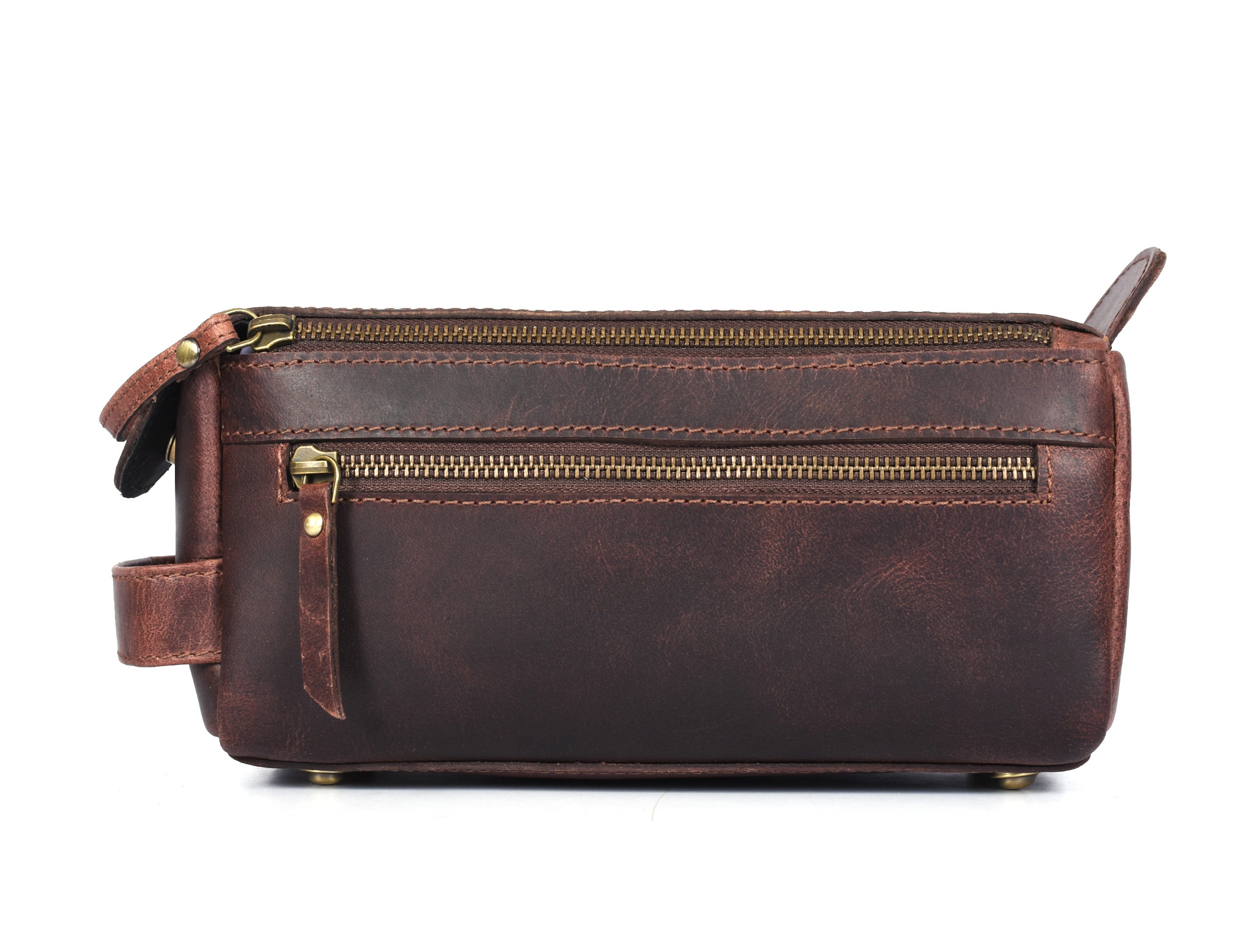 Winston Leather Toiletry Bag Walnut - WB50C