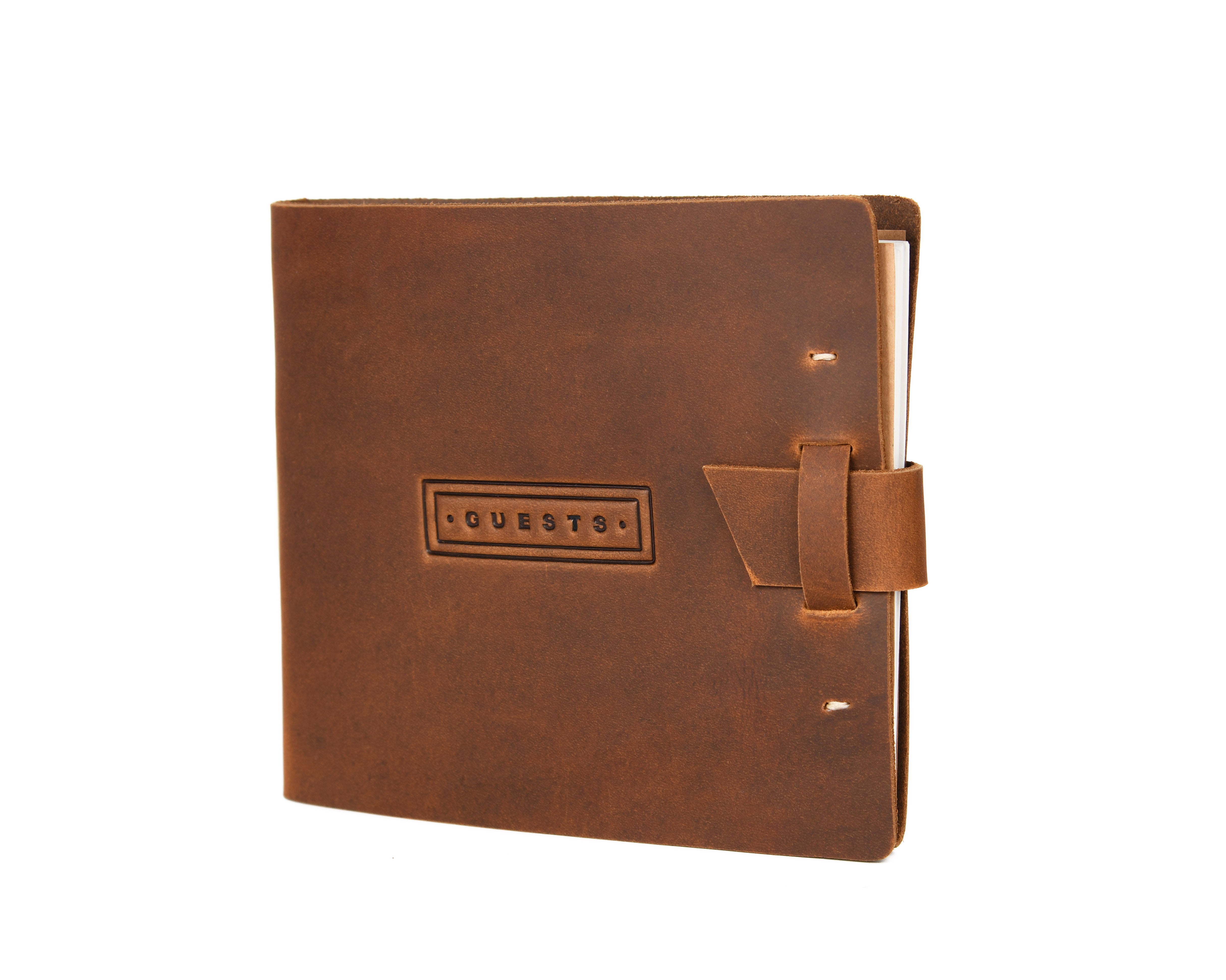 Genuine Leather Guest Registry