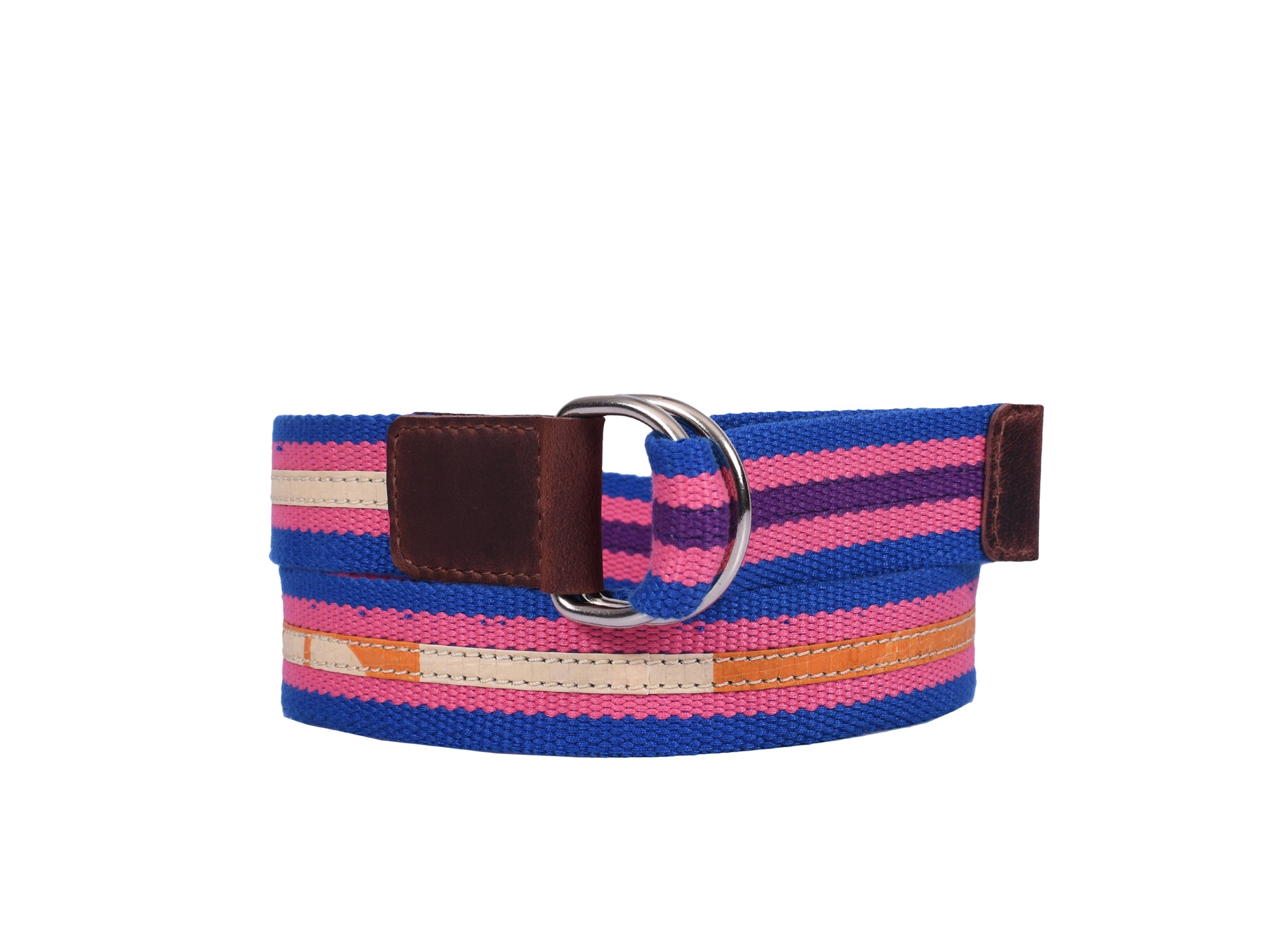 Tolredo Leather Canvas Webbing Belts for Men - Blue