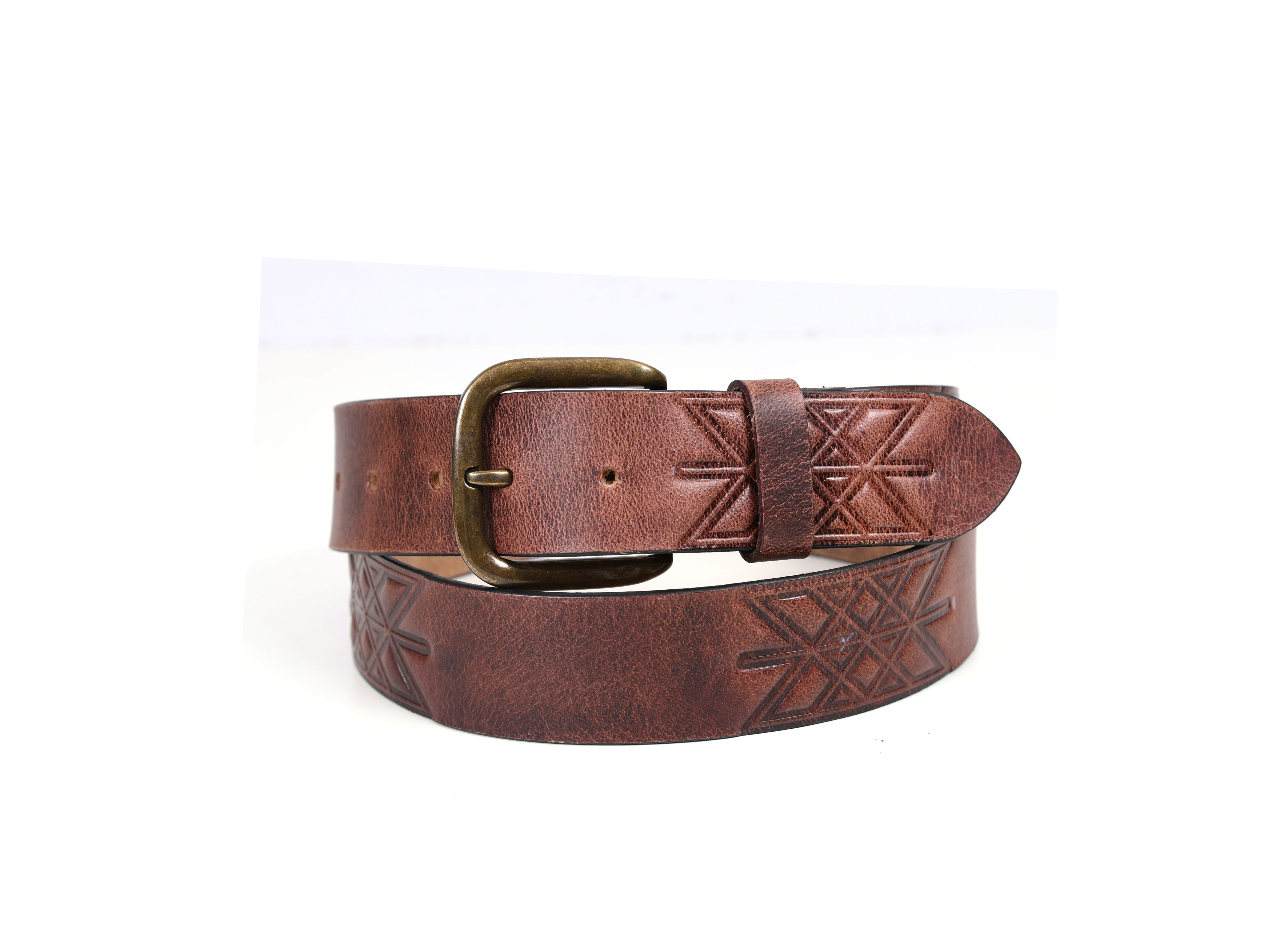 Tolredo Leather Belts for Men - Walnut