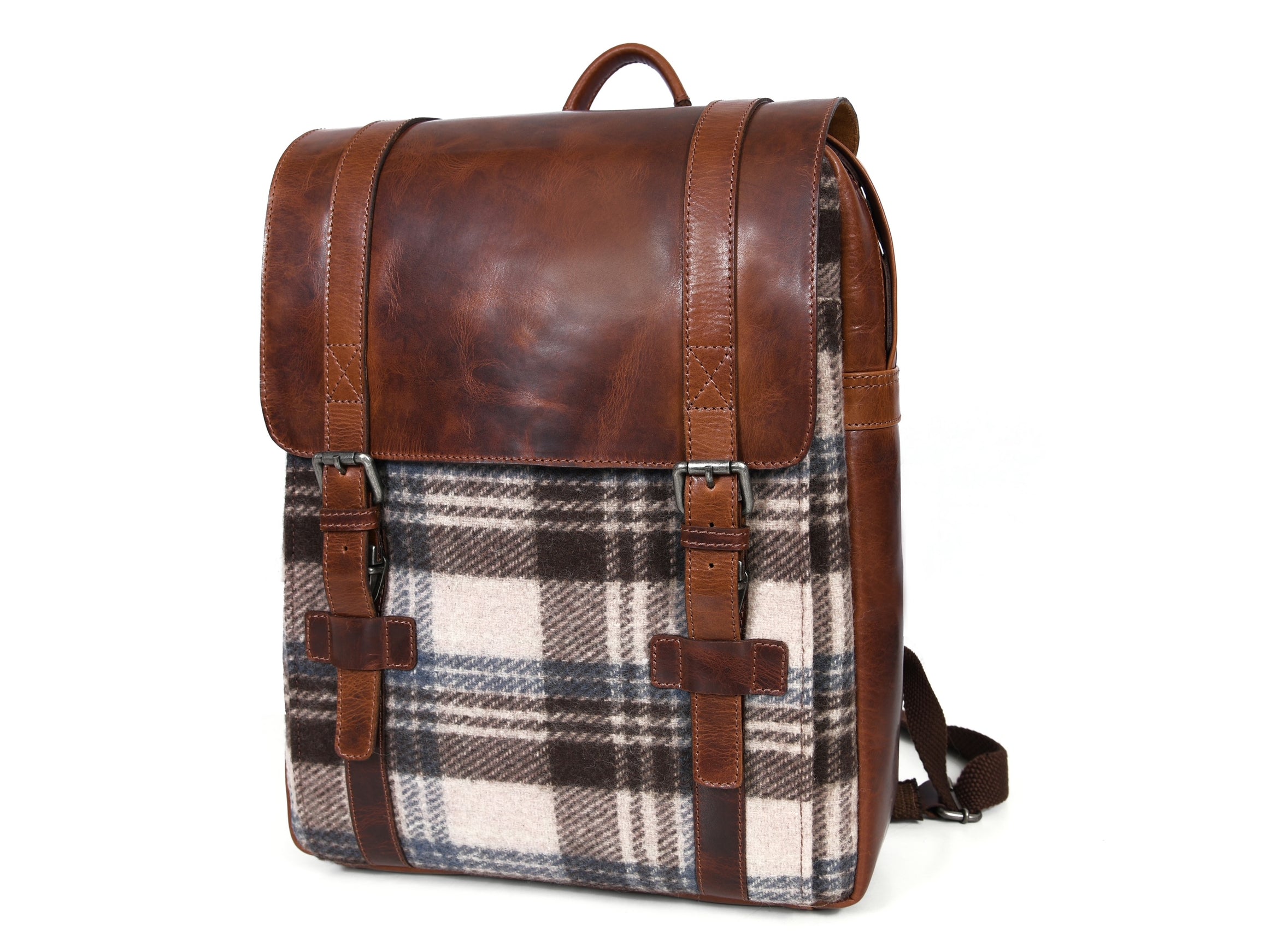 Manchester Leather & Tweed Backpack