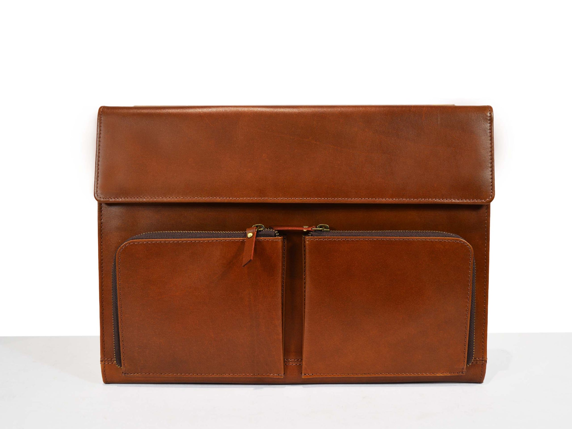 Tolredo Leather Travel Organizer Cinnamon Brown