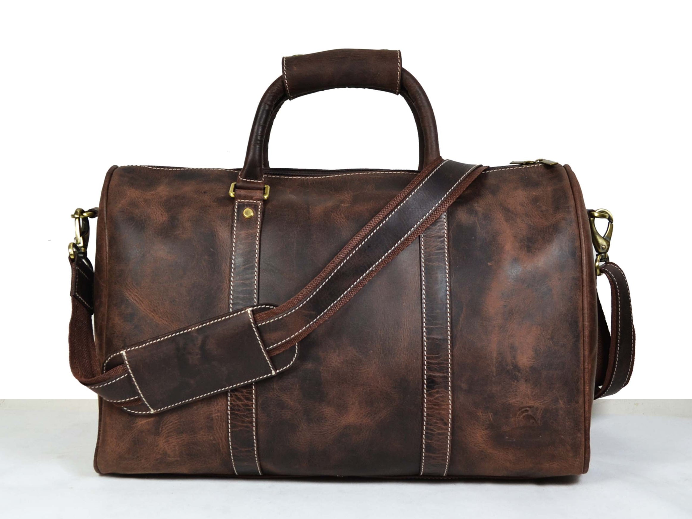 Leather Travel Bag - Walnut Brown